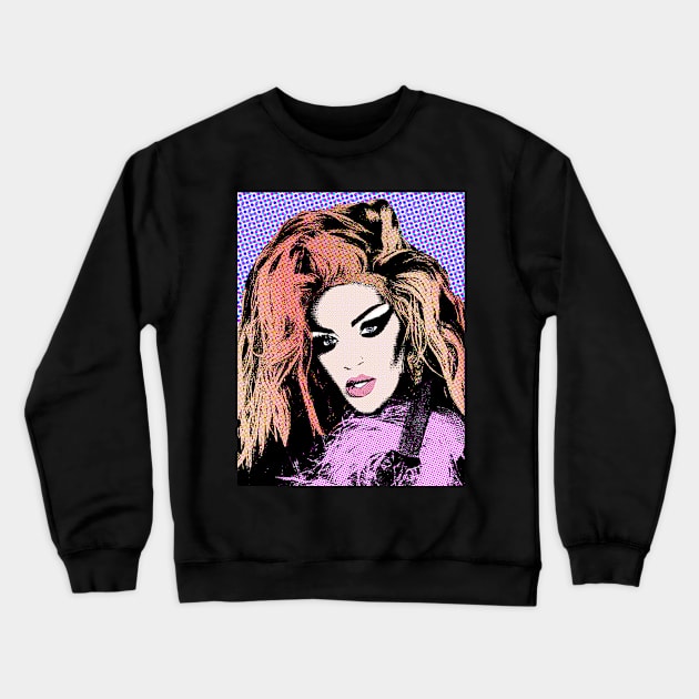 Kylie Sonique Love style pop art Crewneck Sweatshirt by soundofpopart